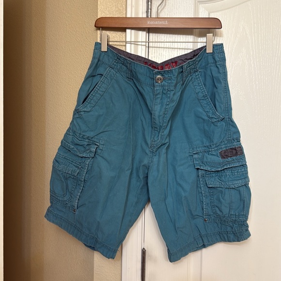 Men’s 🌹 bundle ((((Cargo Short Bottoms Bundle - 1 Blue, 2 khaki 1 Gray-Blue - Picture 7 of 10